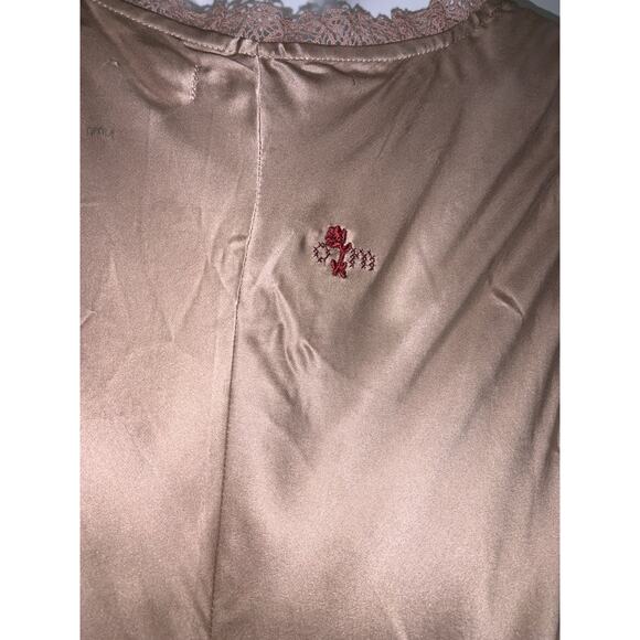 Odd Molly Silk Light Brown Sleeveless V-Neck Silk Blouse Top Tunic Size 4 - Picture 5 of 10